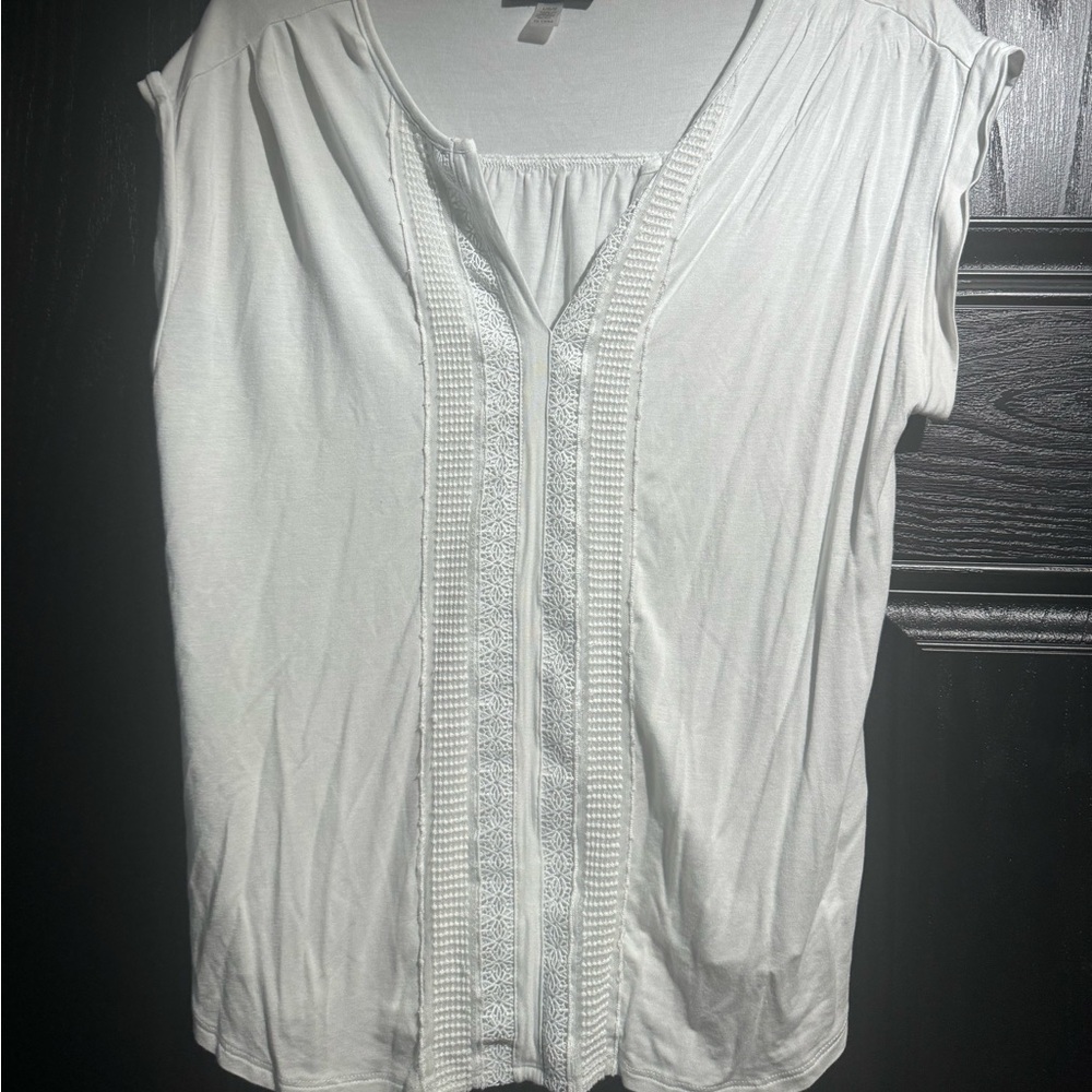 White lightweight top